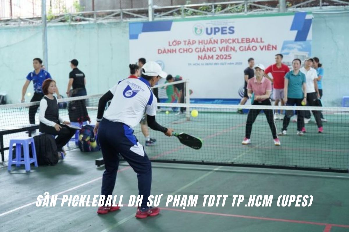 Sân pickleball khuôn viên Trường Đại học Sư phạm Thể dục Thể thao TPHCM (UPES)