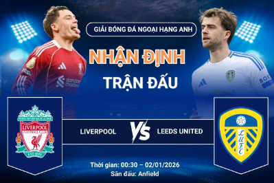 Liverpool vs Leeds United: So sánh dữ liệu trước trận Ngoại hạng Anh (02/01/2026)