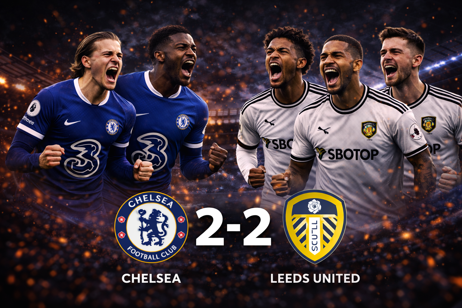 Kết quả Chelsea vs Leeds United