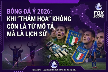 Bóng đá Ý 2026: Khi "thảm họa" không còn là từ mô tả, mà là lịch sử